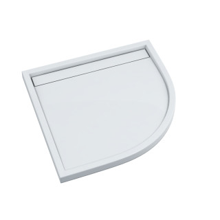Schedline Brodzik kompozytowy Stabilsound Plus® Estra 90x90x4,5 cm R55, półokrągły, Gwarancja 15 lat